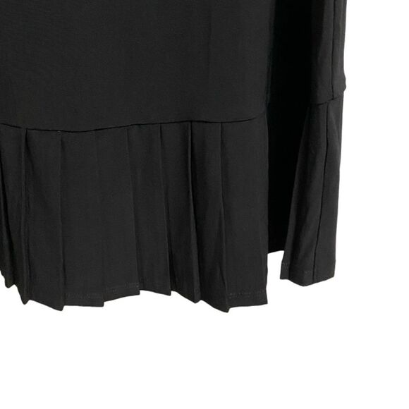 NWT Tommy Hilfiger Sleeveless Cocktail Shift Dress Women Sz 10 Black Pleated Hem - Picture 9 of 14